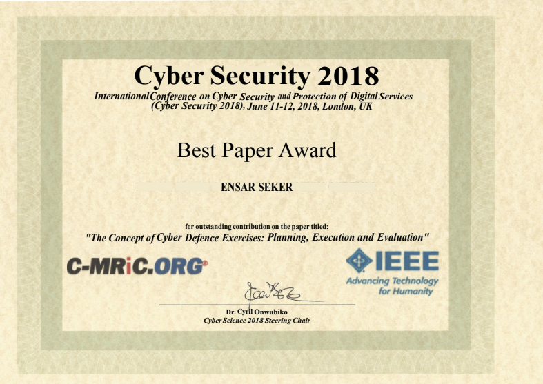 Best Paper Award