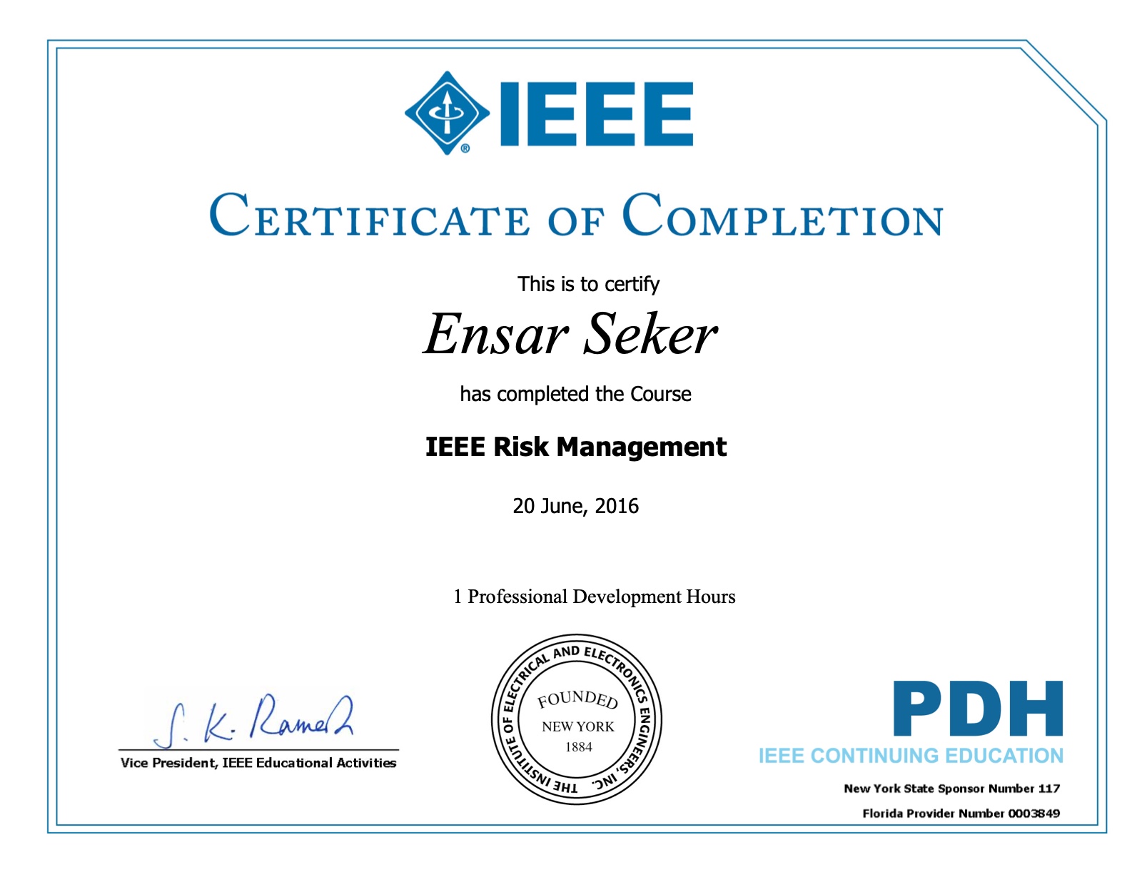 IEEE Risk Management