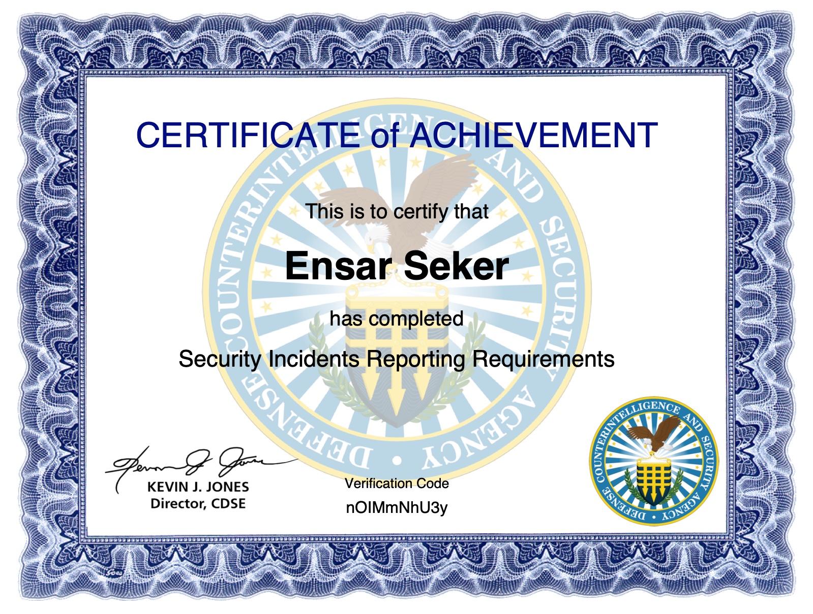 Security Incidents Reporting Requirements