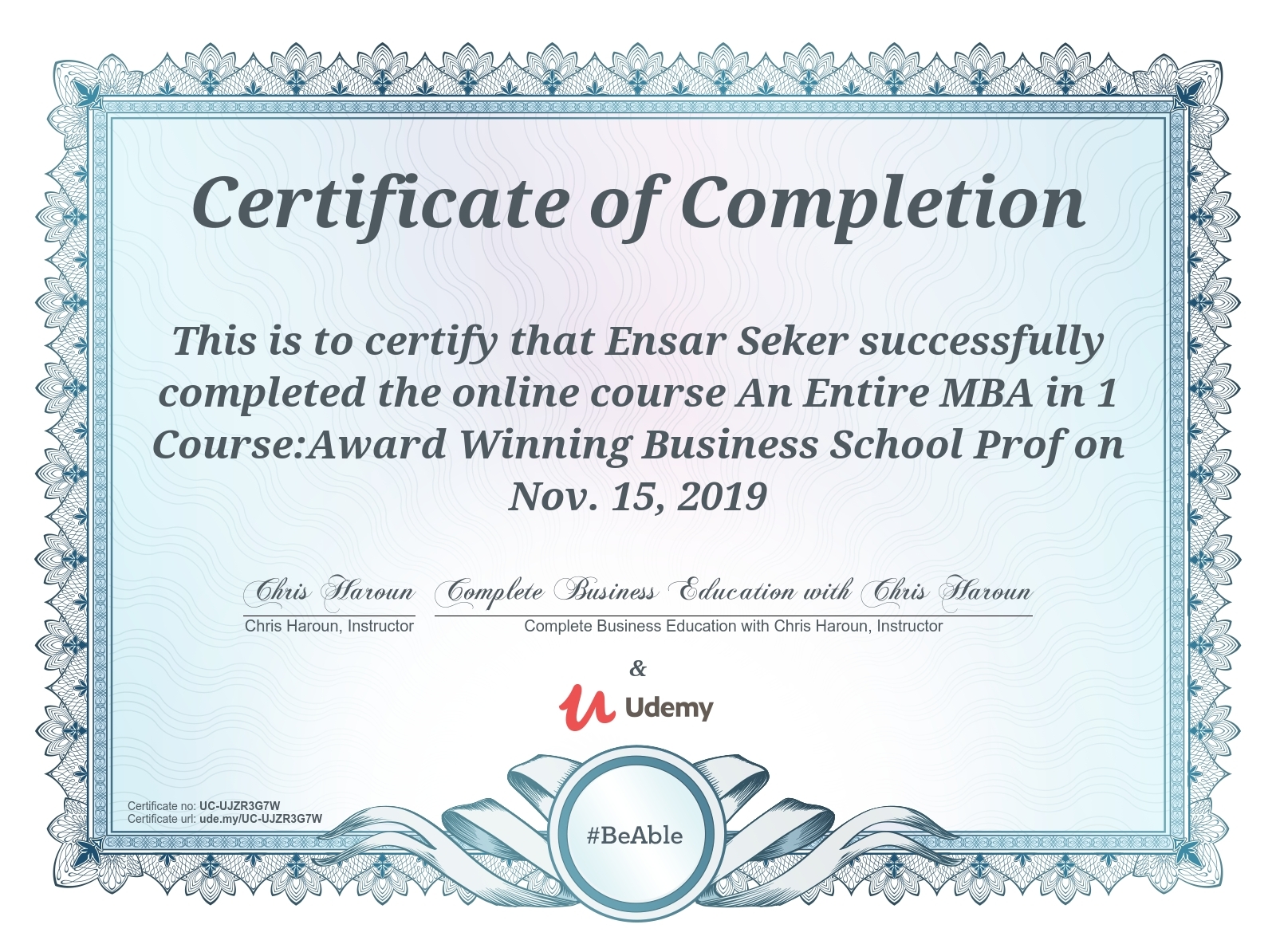 An Entire MBA in 1 Course:Award Winning Business School Prof