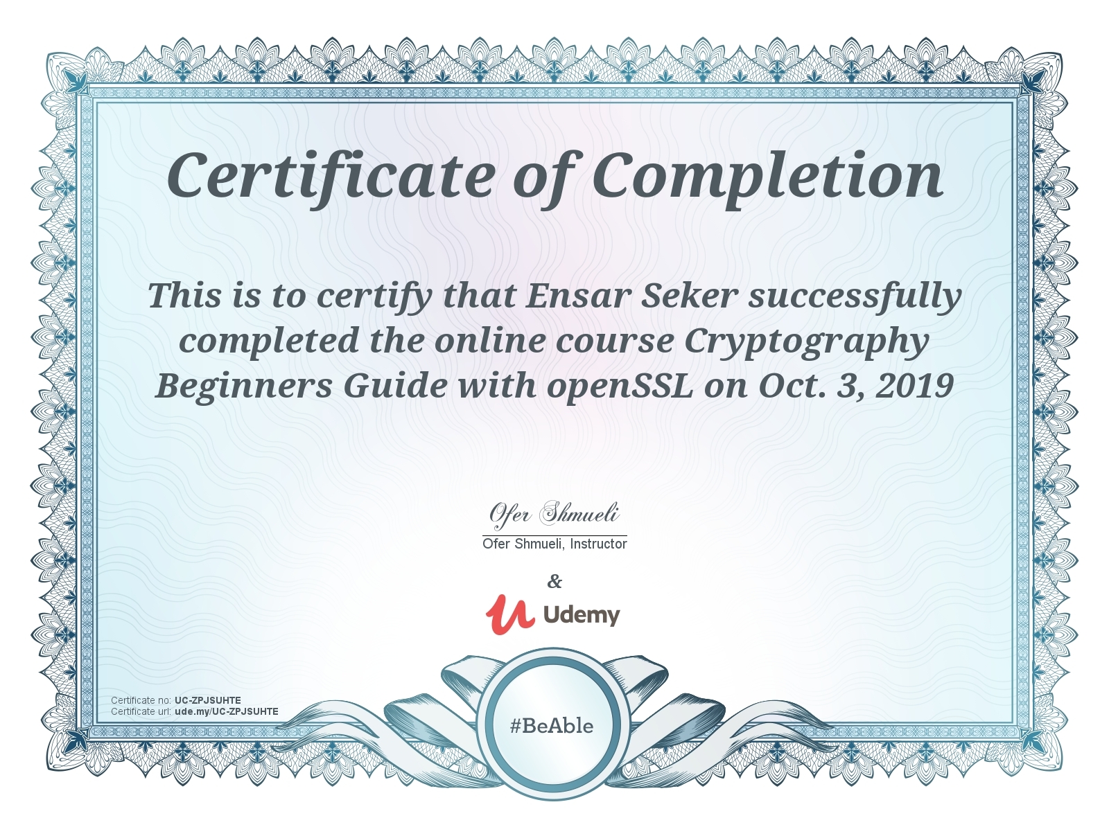 Cryptography Beginners Guide with openSSL