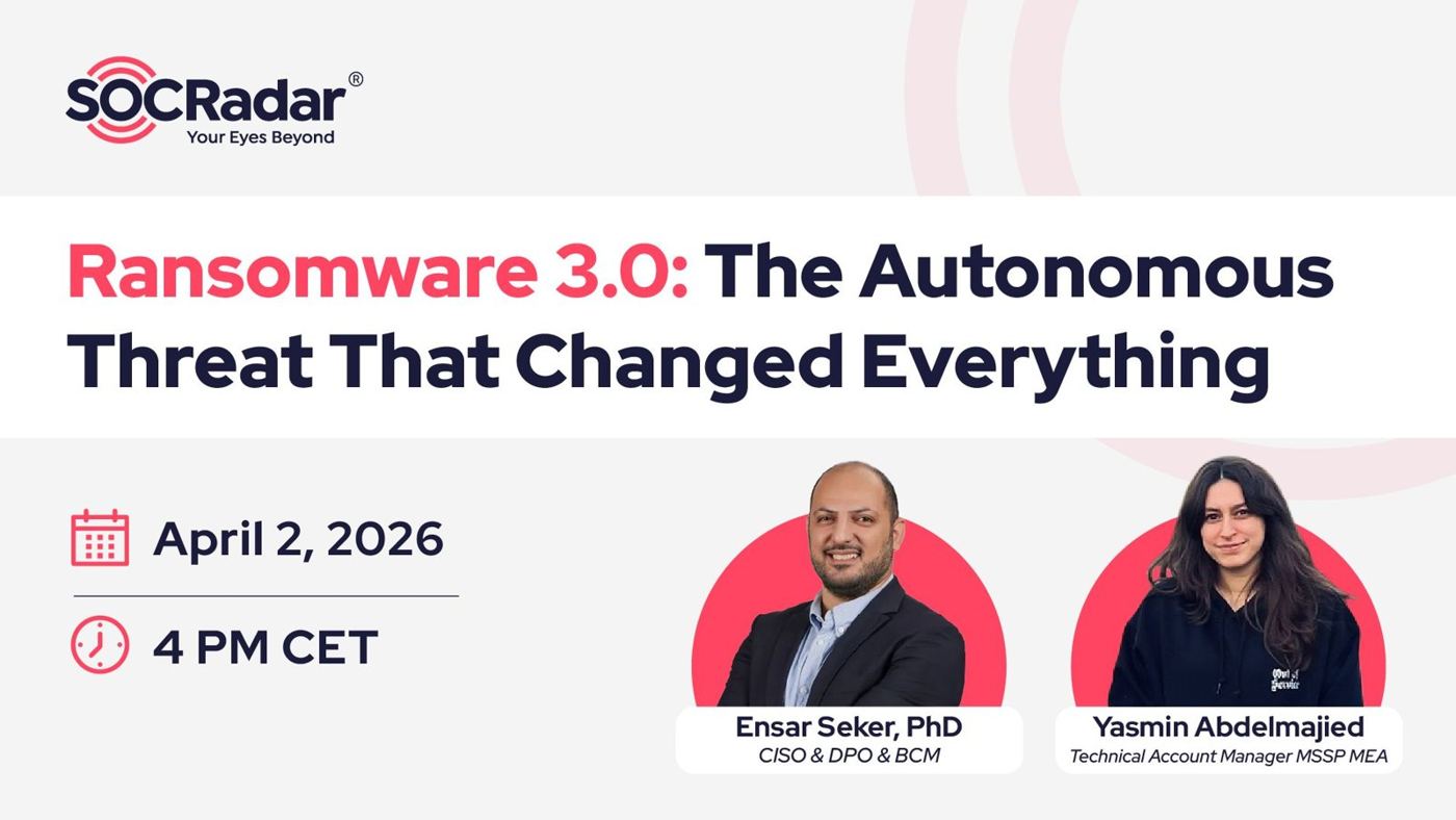 Webinar banner: Ransomware 3.0: The Autonomous Threat That Changed Everything